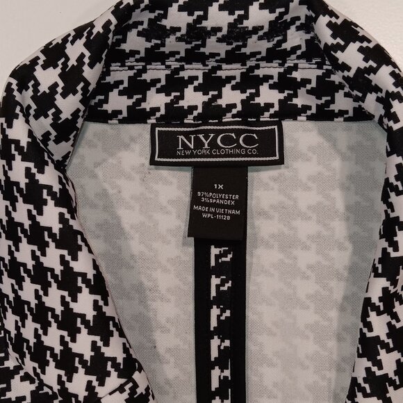 NYCC New York Clothing Co. Long Sleeve Printed Retro Classic Coat - Picture 3 of 3